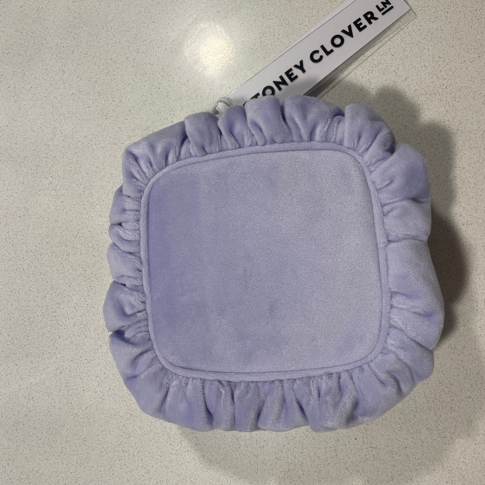 Stoney Clover Lane Velvet Ruffle Mini Pouch